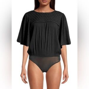 •FREE PEOPLE INTIMATELY•PERFECT CATCH BODYSUIT IN BLACK SIZE SMALL